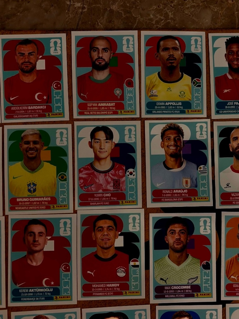 New Bundle of Authentic 38 Fifa Panini World Cup 2026 Stickers No Duplicates - Picture 5 of 16